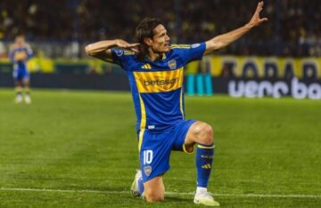 Se lesionó Cavani y hay preocupación en Boca con vistas al Superclásico