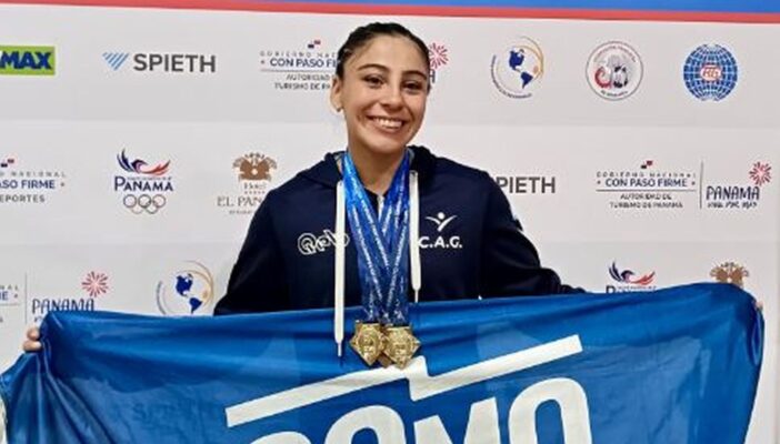 La comodorense Valentina Ramos Mencegue se coronó campeona Panamericana de Gimnasia aeróbica