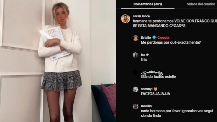 La reacción de la exnovia de Franco Colapinto frente a los rumores de romance con La China Suárez