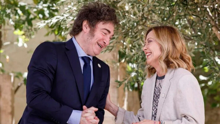 Italia, Meloni, milei, ROMA