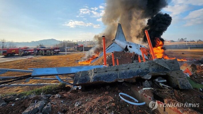 Accidente, Avión, COREA DEL SUR, muerte