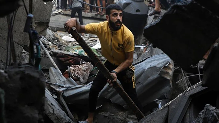 Al-Nuseirat, Defensa Civil, franja de gaza, israel