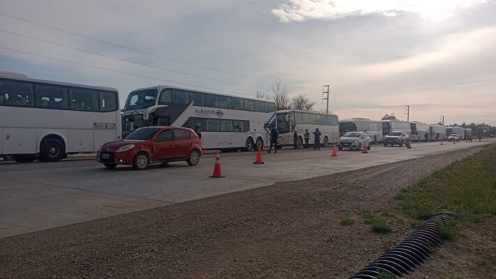 La policía del Chubut impidió a manifestantes movilizarse hasta Rawson
