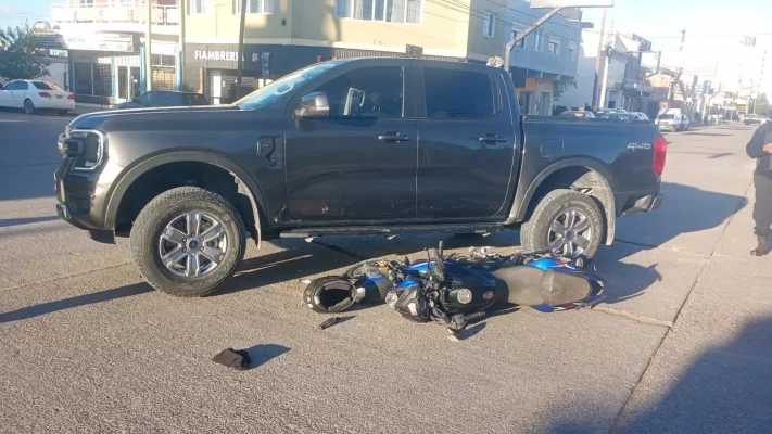 Accidente, Madryn, moto