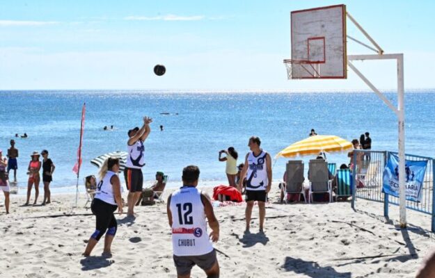 Básquet Playa, playa, puerto madryn, Punto de Deportes de Playa