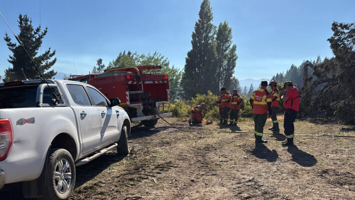 Extinguieron el incendio forestal en Los Cipreses