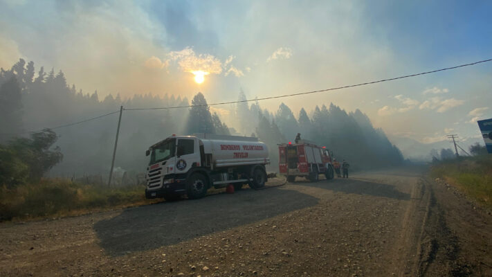 Ingram valoró el intenso trabajo contra el incendio en Los Cipreses