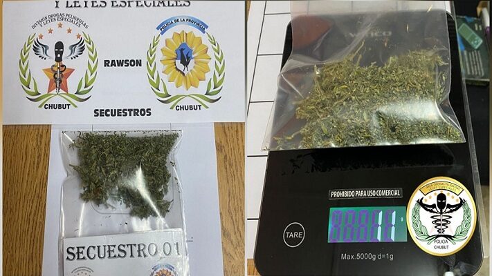 control, marihuana, policía, Rawson