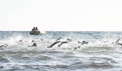 Aguas Abiertas, natación, puerto madryn, Vuelta al Folias