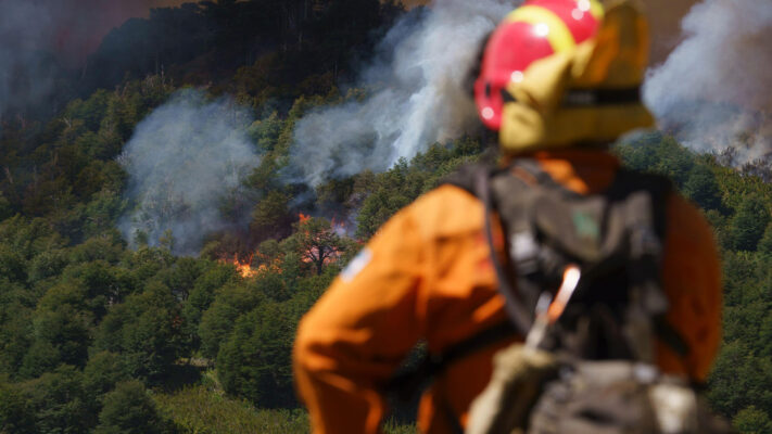 incendio forestal, PARQUE NACIONAL LANIN, valle magdalena