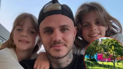 Se conocieron las fotos del encuentro entre Mauro Icardi, sus hijas y la China Suárez