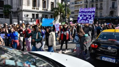 Marcha en el Congreso en reclamo de la Ley de Emergencia en Discapacidad
