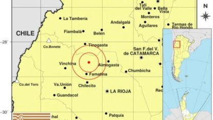 derrumbes, La Rioja, temblor