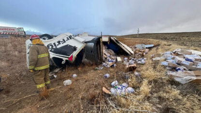 accidente fatal, esquel, RUTA 40, Vuelco