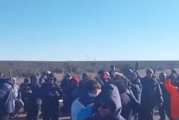 conflicto pesquero, Corte de ruta, marineros