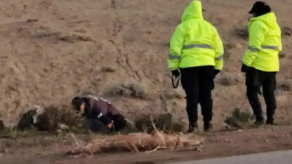 Caleta Olivia, muerto en la ruta