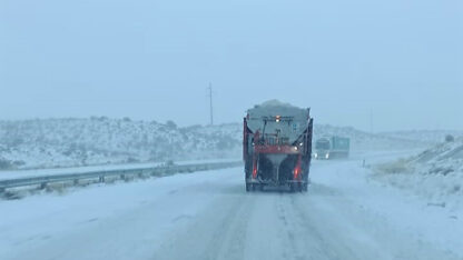 calzada resbaladiza, GARAYALDE, nieve, ruta 3, TRELEW