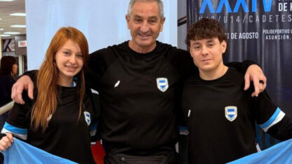 Iara Refsgaard y Máximo Valloggia, dos chubutenses rumbo al Panamericano de Karate