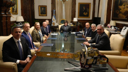 Milei y Caputo se reunieron con el presidente del BID