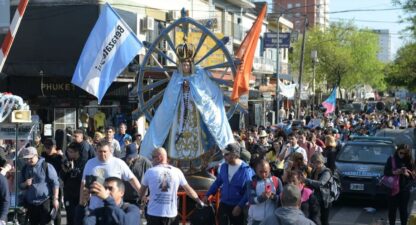 Masiva concurrencia en el inicio de la Peregrinación a Luján