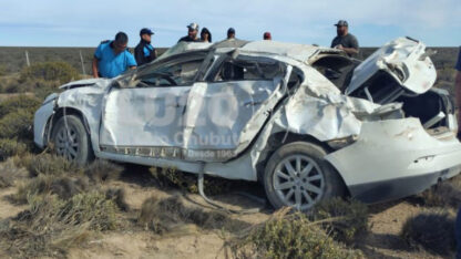 Etiquetas: ruta 3, TRELEW, Vuelco