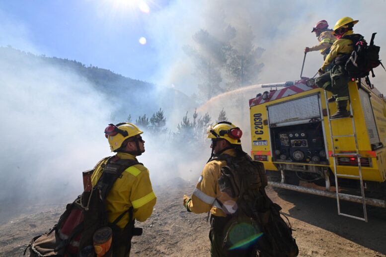 cordillera, incendio, incendio forestal