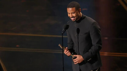 El festejo de Michael B. Jordan al ganar Mejor Actor en los Oscar 2026