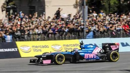 Colapinto se lució en su exhibición en Buenos Aires