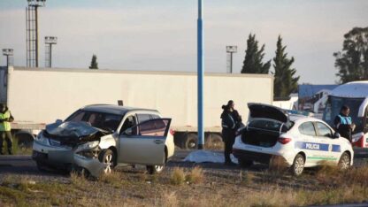 Choque fatal en el acceso norte de Trelew