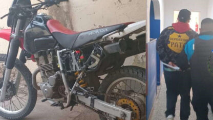 Detenido en Puerto Madryn con una moto robada en Trelew