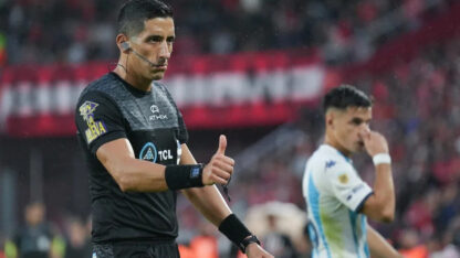 Yael Falcón Pérez será el árbitro en la final entre River y Belgrano este domingo