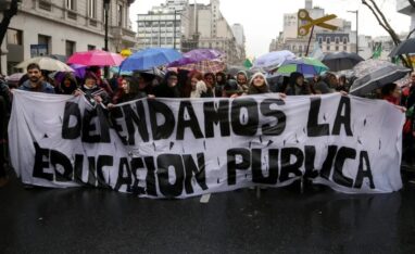 Con clases públicas exigen la implementación de la Ley de Financiamiento Universitario