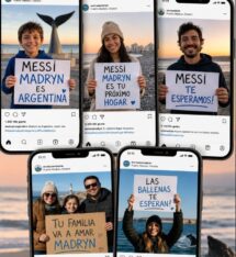 Madryn lanzó una campaña para invitar a Messi a la ciudad