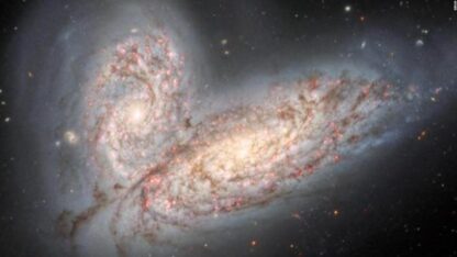 ¿Cómo es el proceso de fusión de galaxias?