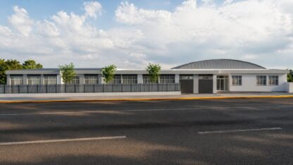 Construirán un nuevo SUM en la Escuela 7733 de Madryn