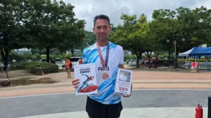 Mario Rodríguez logró el bronce en el Mundial de Atletismo Master en Corea