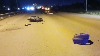 Muere una motociclista atropellada en Ruta 25