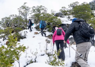 Esquel: Piden extremar los cuidados en los senderos de montaña por la nieve caída