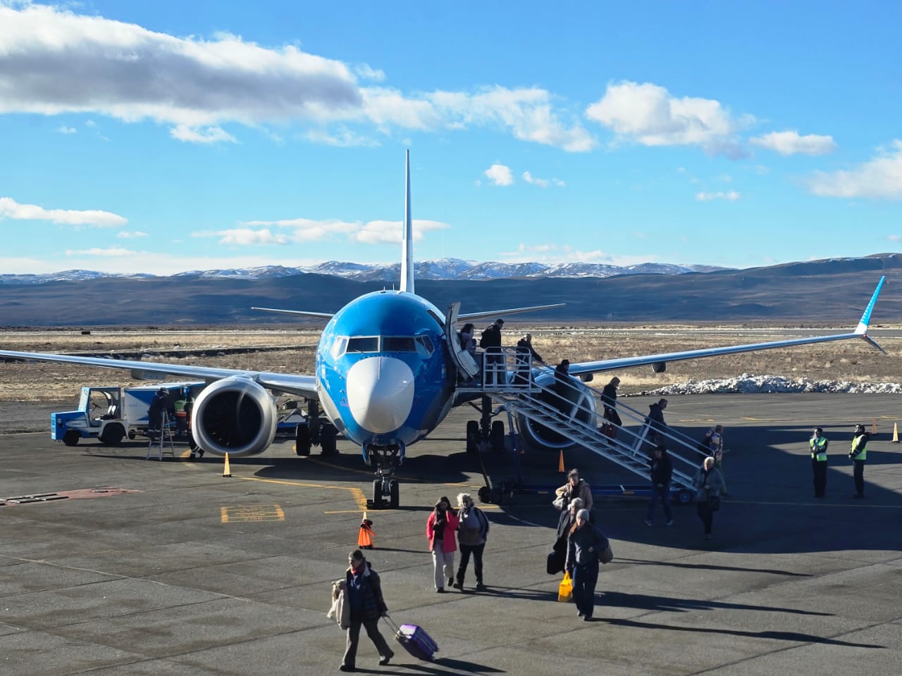 Inauguración del puente aéreo entre Córdoba y Esquel para el invierno 2026