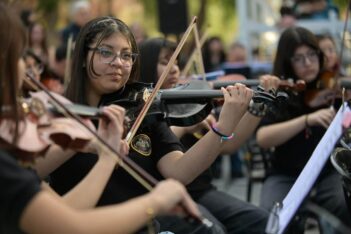 La Orquesta del barrio INTA realizó su último ensayo antes de su presentación en el Colón