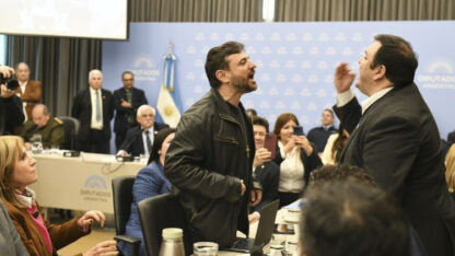 Escándalo en Diputados